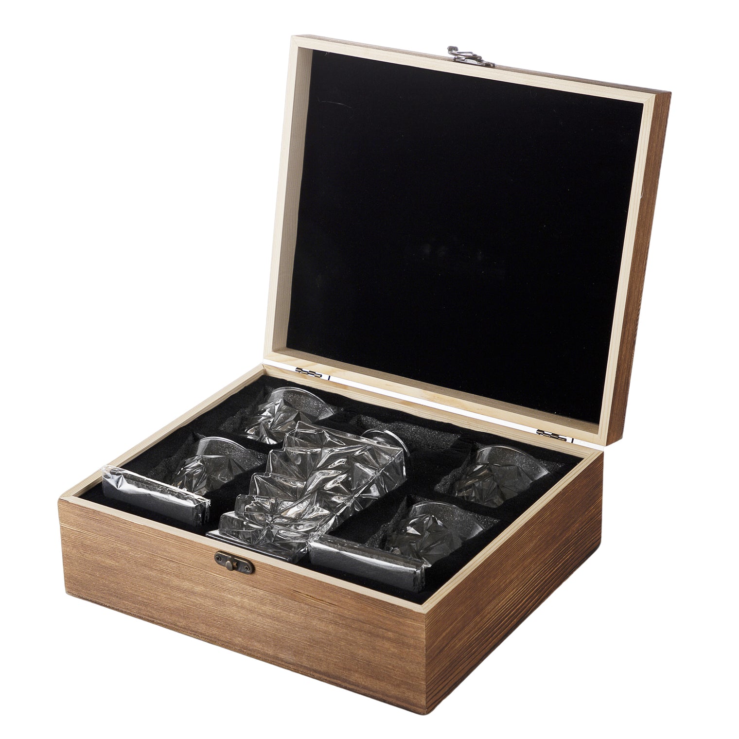 Crystal Whisky Decanter Set (with 4 glasses)